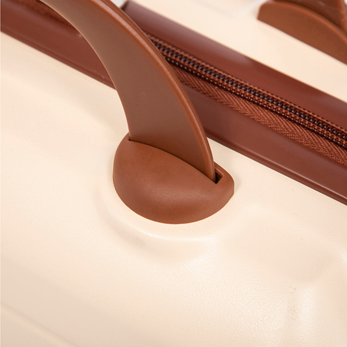 14'/20' 2-Piece ABS Spinner Wheel Luggage Set (Beige)