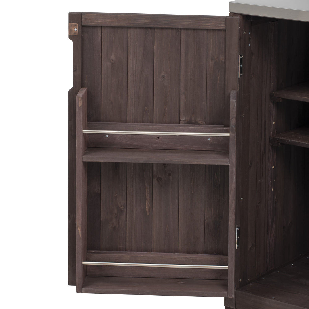 K&K 66.5' Outdoor Kitchen Island for Big Green Egg Grills