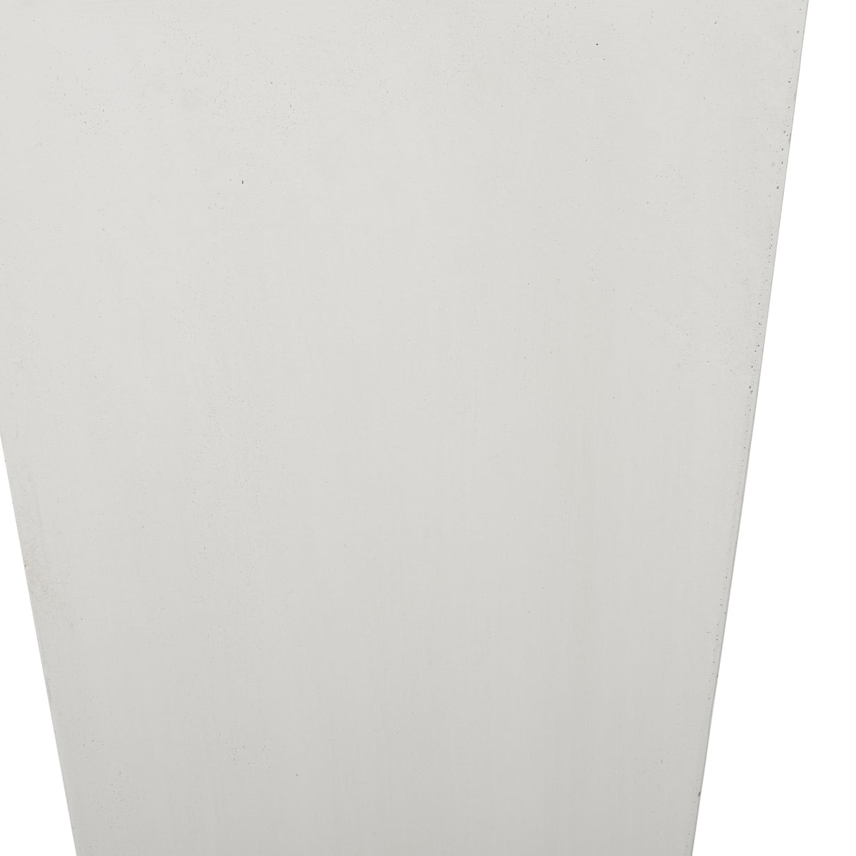 28.5" outdoor modern tapered cast stone planter, white
