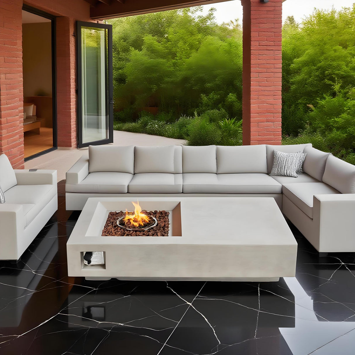 60" Propane Gas Fire Pit Table