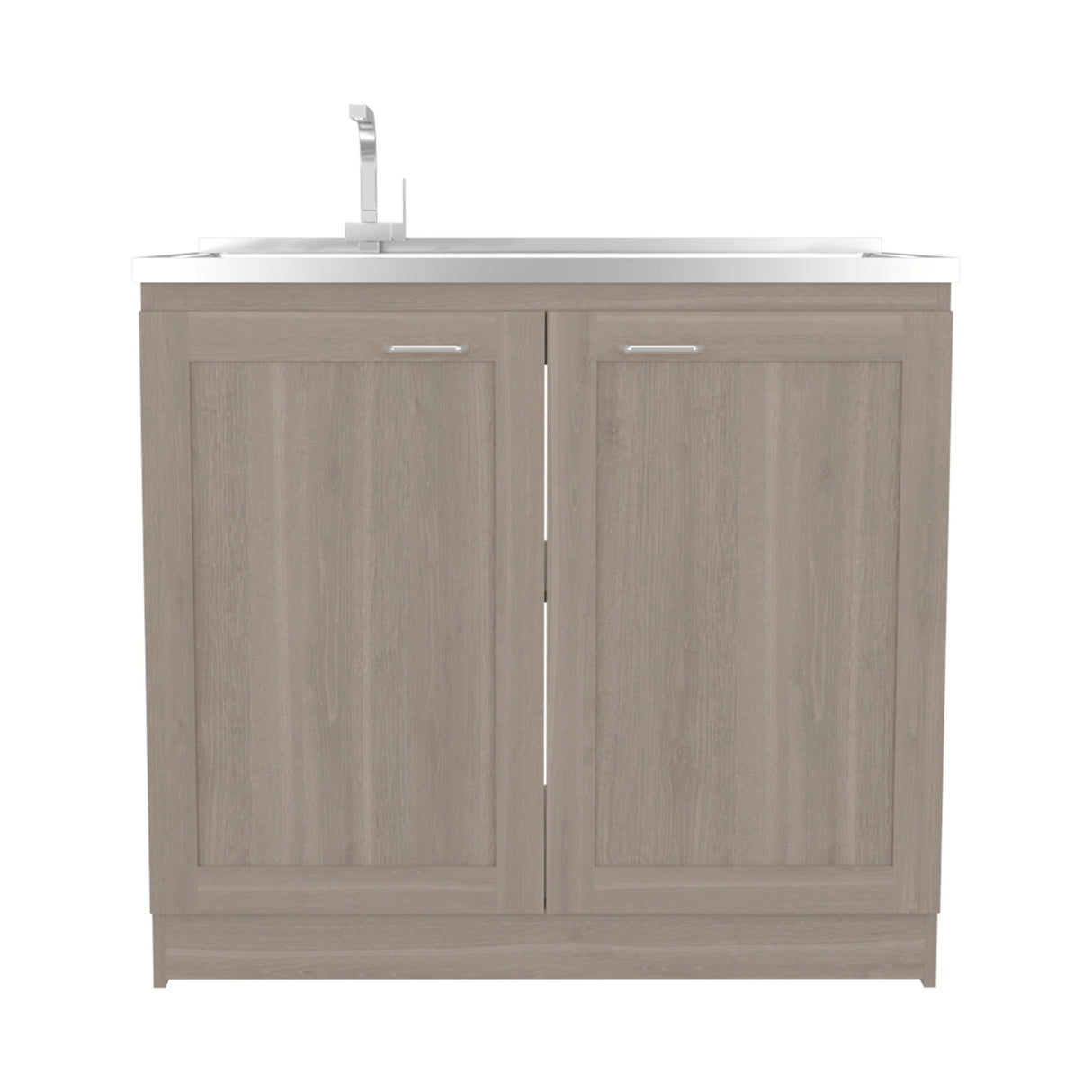 Utility Sink Cabinet 36" H, 2 Doors, 2 Shelves