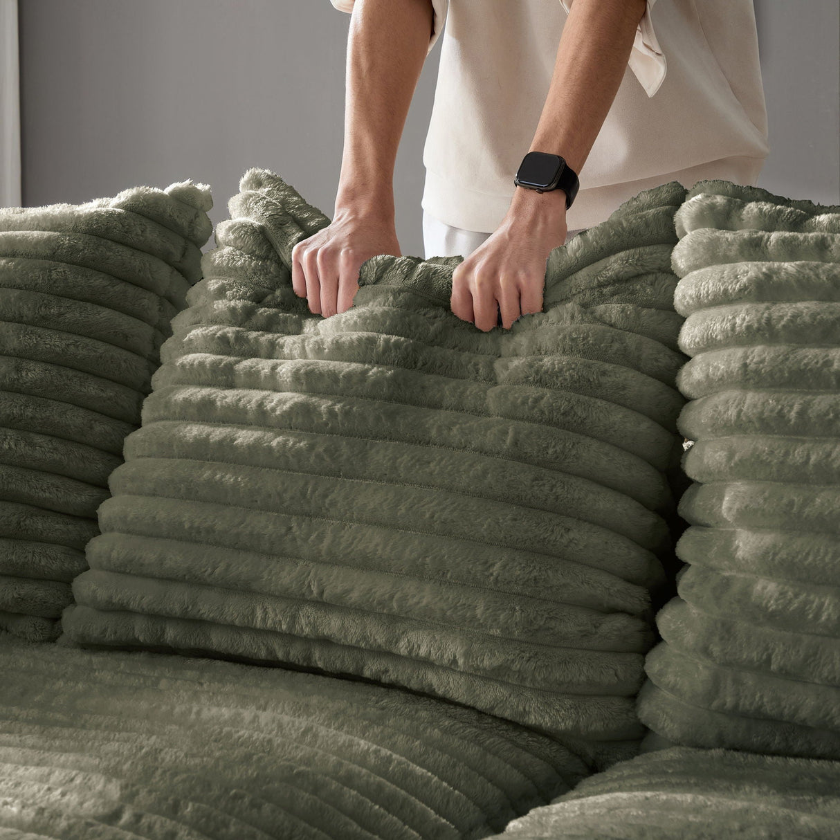 4 Seat Sofa, Deep Seat Couches With Soft Pillows