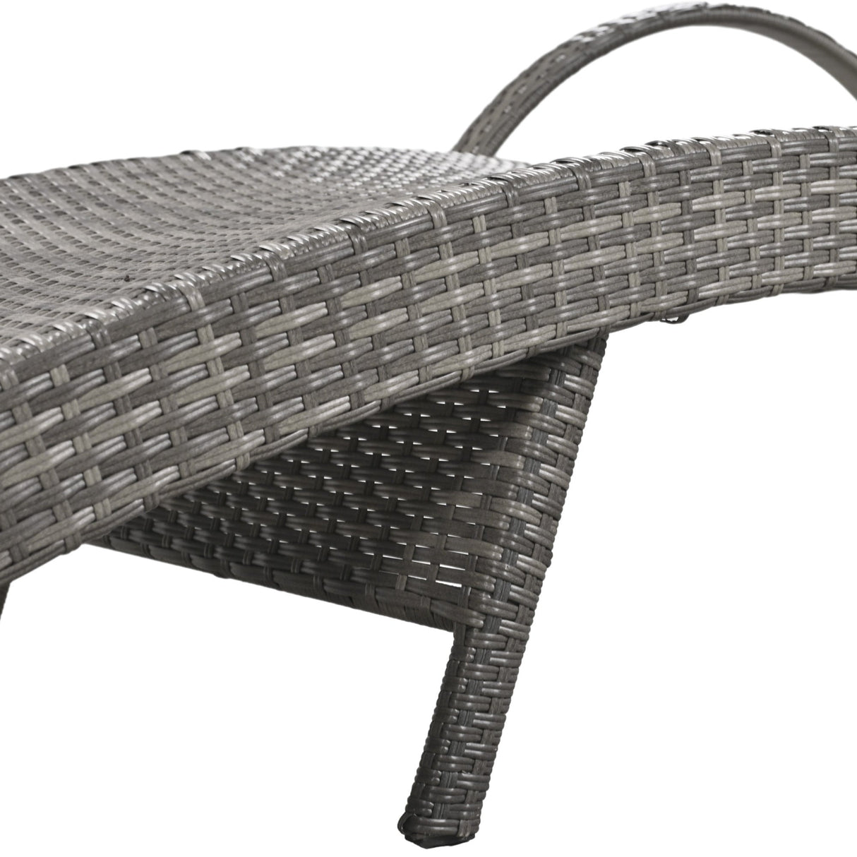 K&K 80'' Outdoor Wicker Chaise Lounge Chairs Set of 2