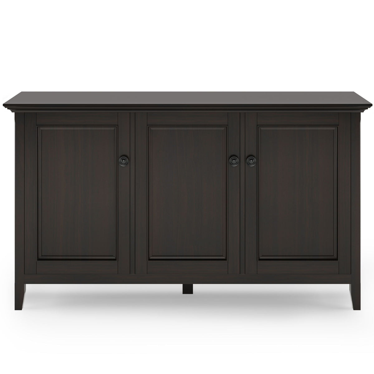 Amherst - Wide 3 Door Storage Cabinet - Hickory Brown