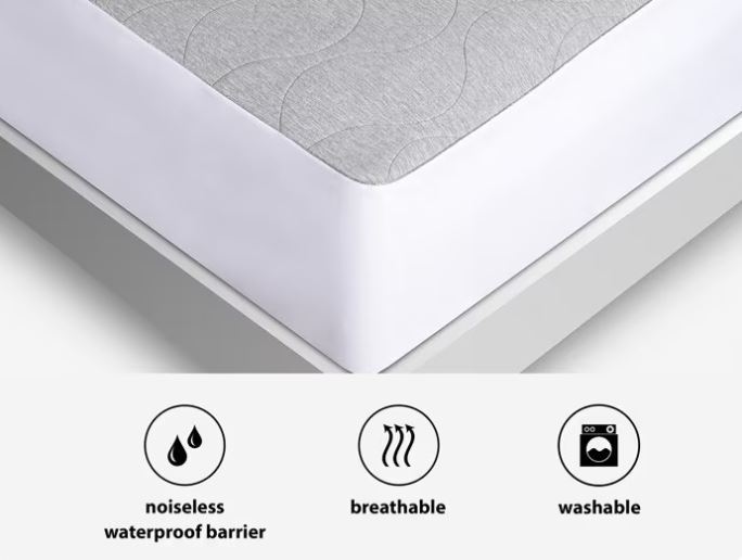 BedGear AIR-X Mattress Protector - Grey, Split Cal King (2pc)