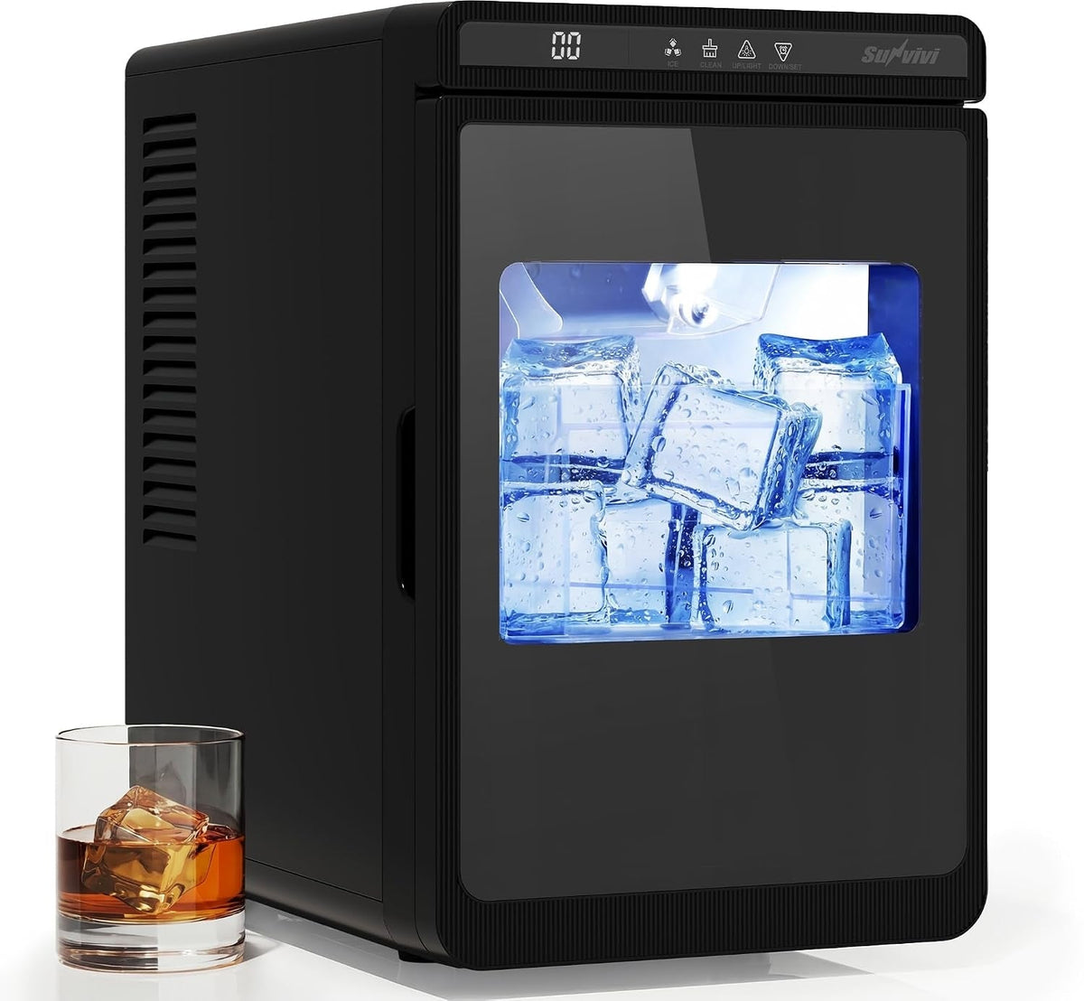 Clear Ice Maker, Compact Countertop Ice Machine
