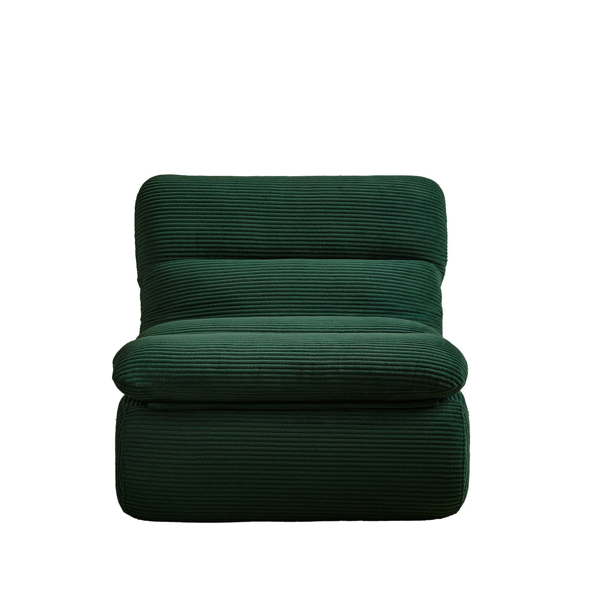 Modern Compressed Lounge Chair with OttomanCozy Corduroy Recliner