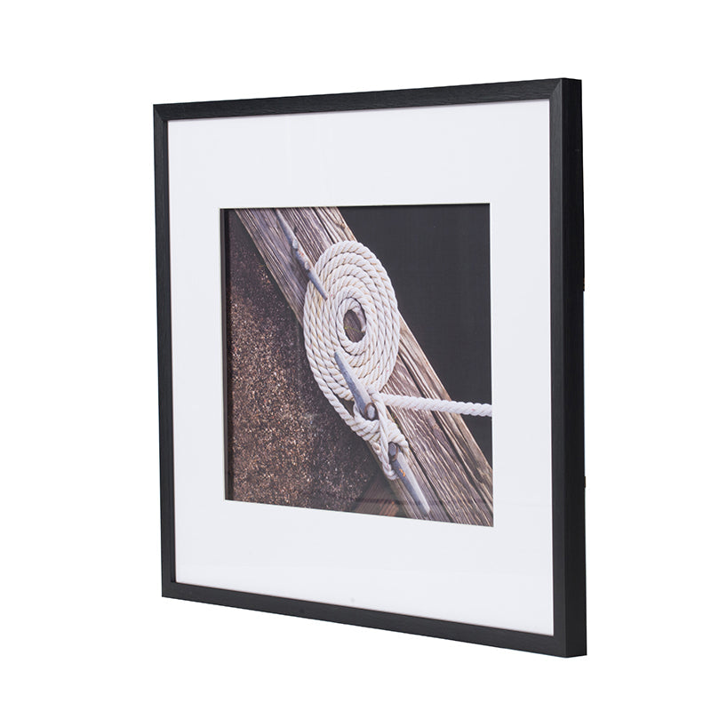 30' x 24' Rope Wall Art with Black Frame, Set of 3