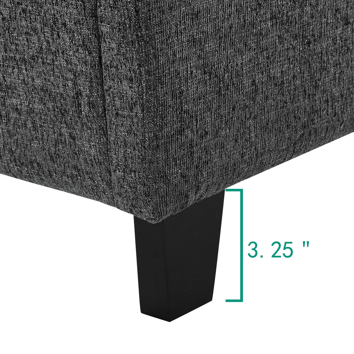 Squares Upholstered Headboard Platform Bed