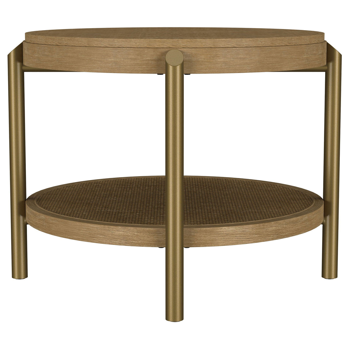 Benson - Round Table With Storage Shelf