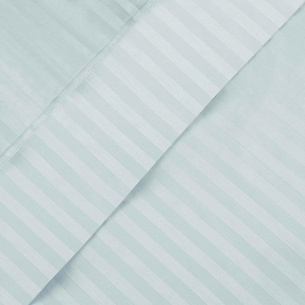 650 Thread Count Egyptian Cotton Sateen Stripe Bed Sheet Set - Egyptian Cotton Sheet Set by Superior Brand