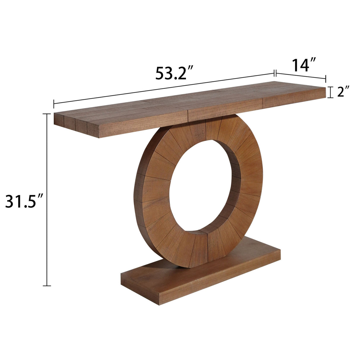 Contemporary Circular Console Table