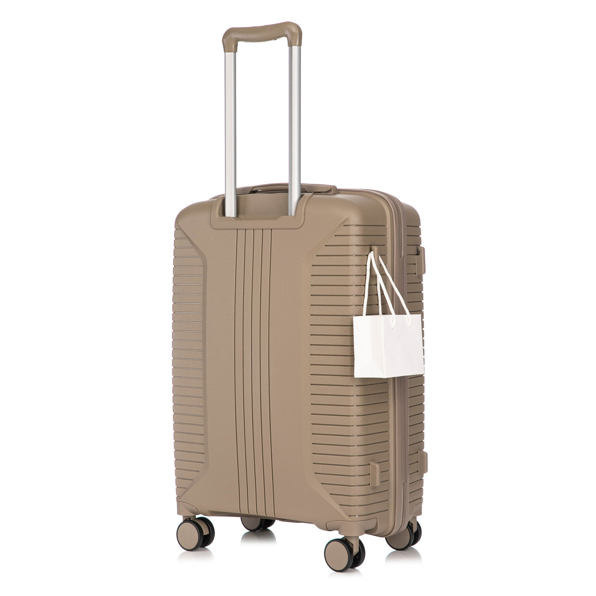 Gigatech 3-Piece PP Spinner Wheel Luggage Set (Champagne)
