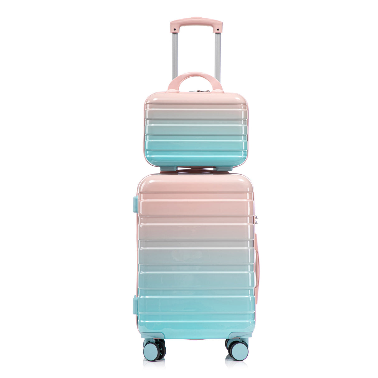 14' & 20' 2-Piece PC Spinner Wheel Carry-On Luggage Set