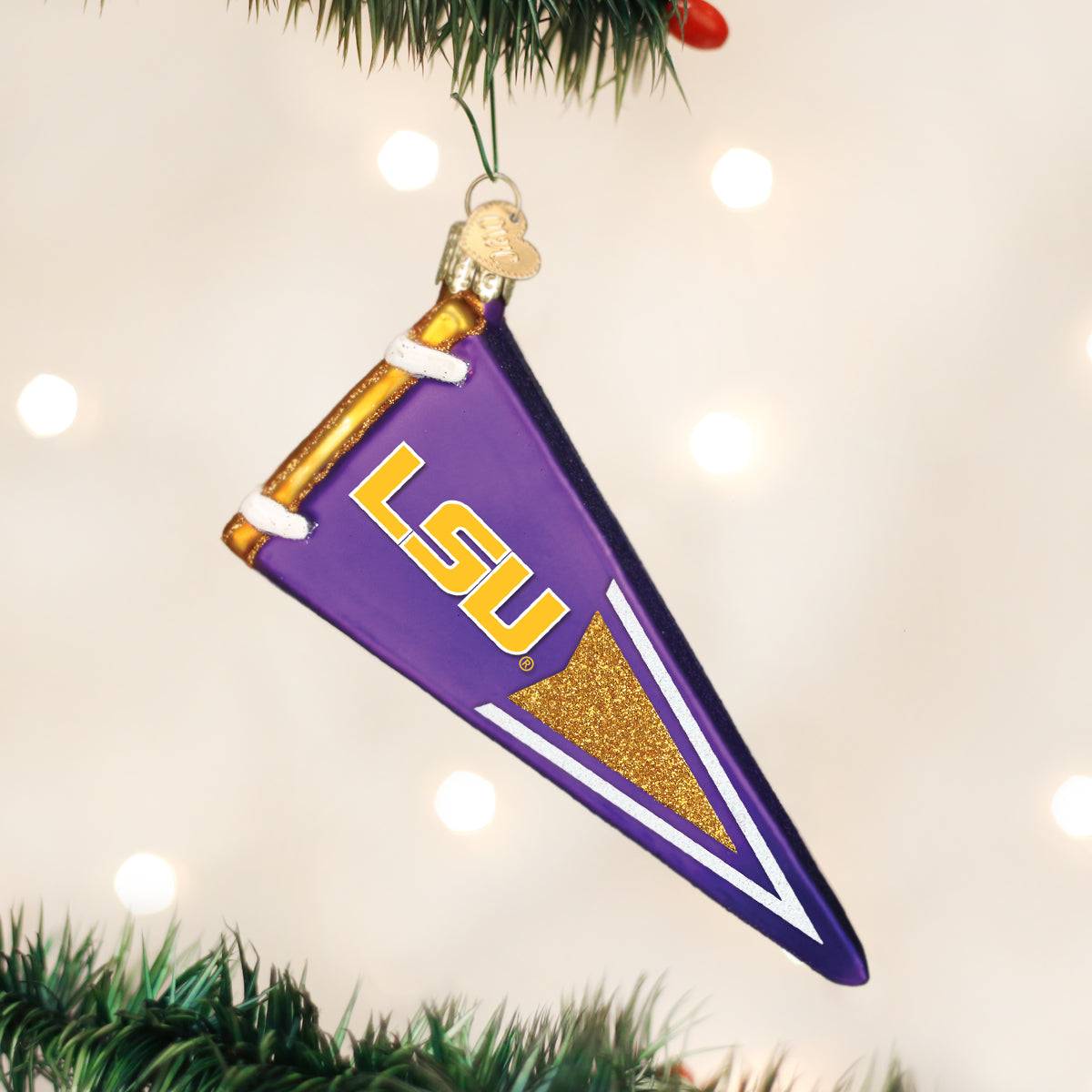LSU--Pennant-Ornament-Christmas-Ornaments