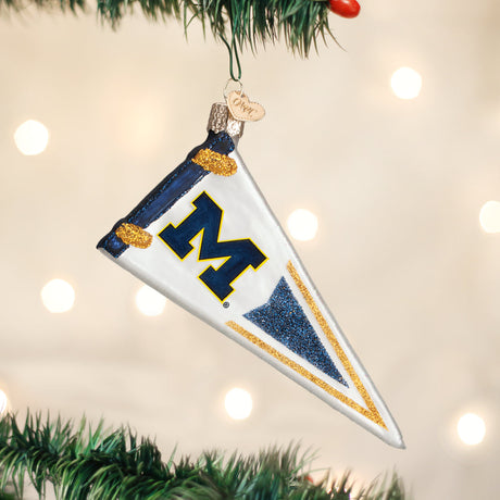 Michigan-Pennant-Ornament-Christmas-Ornaments