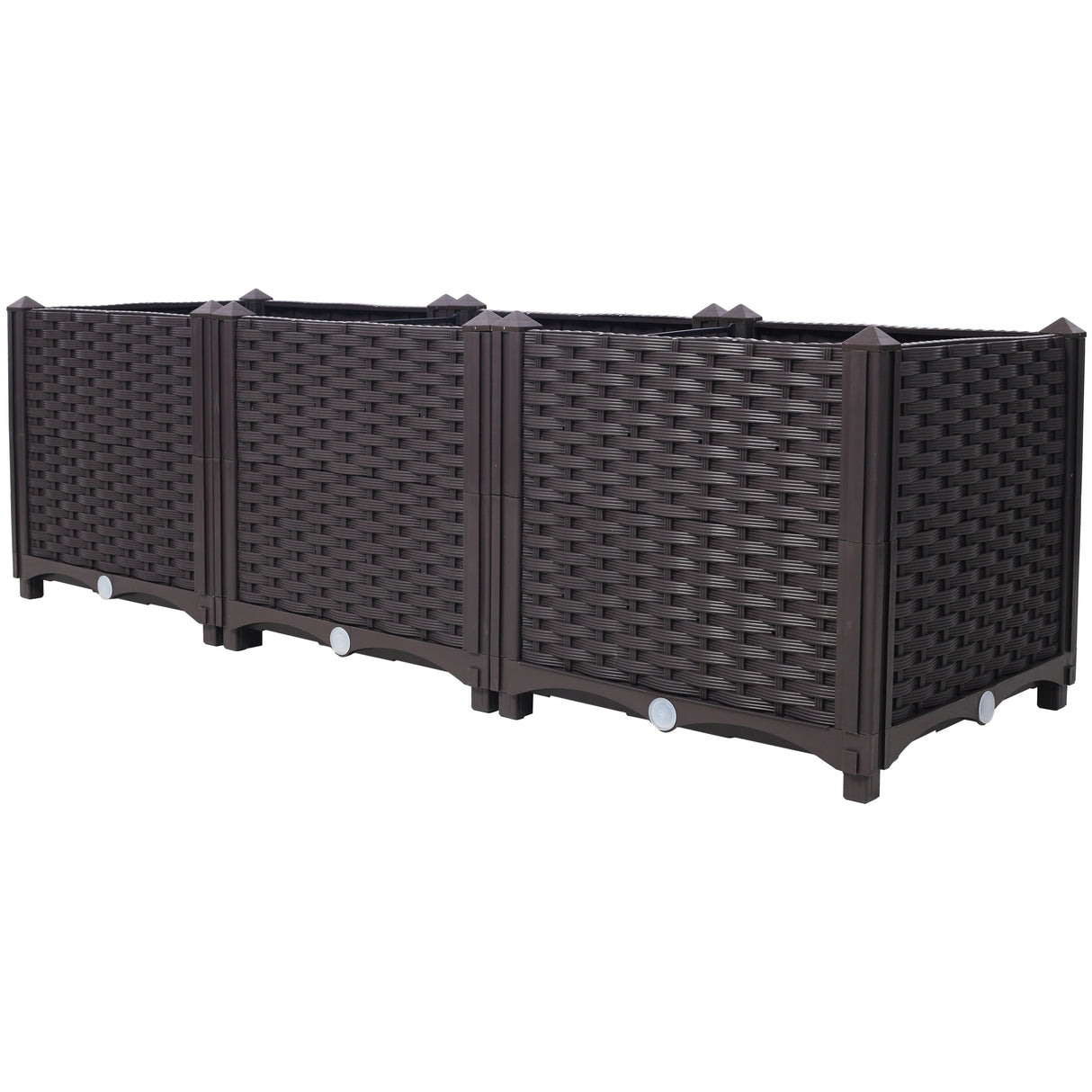 Deep Raised Garden Bed Plastic Planter Boxes