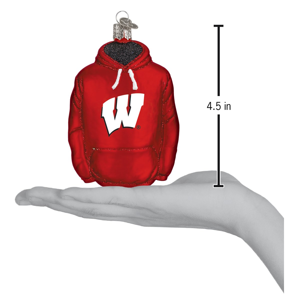 Wisconsin Hoodie Ornament