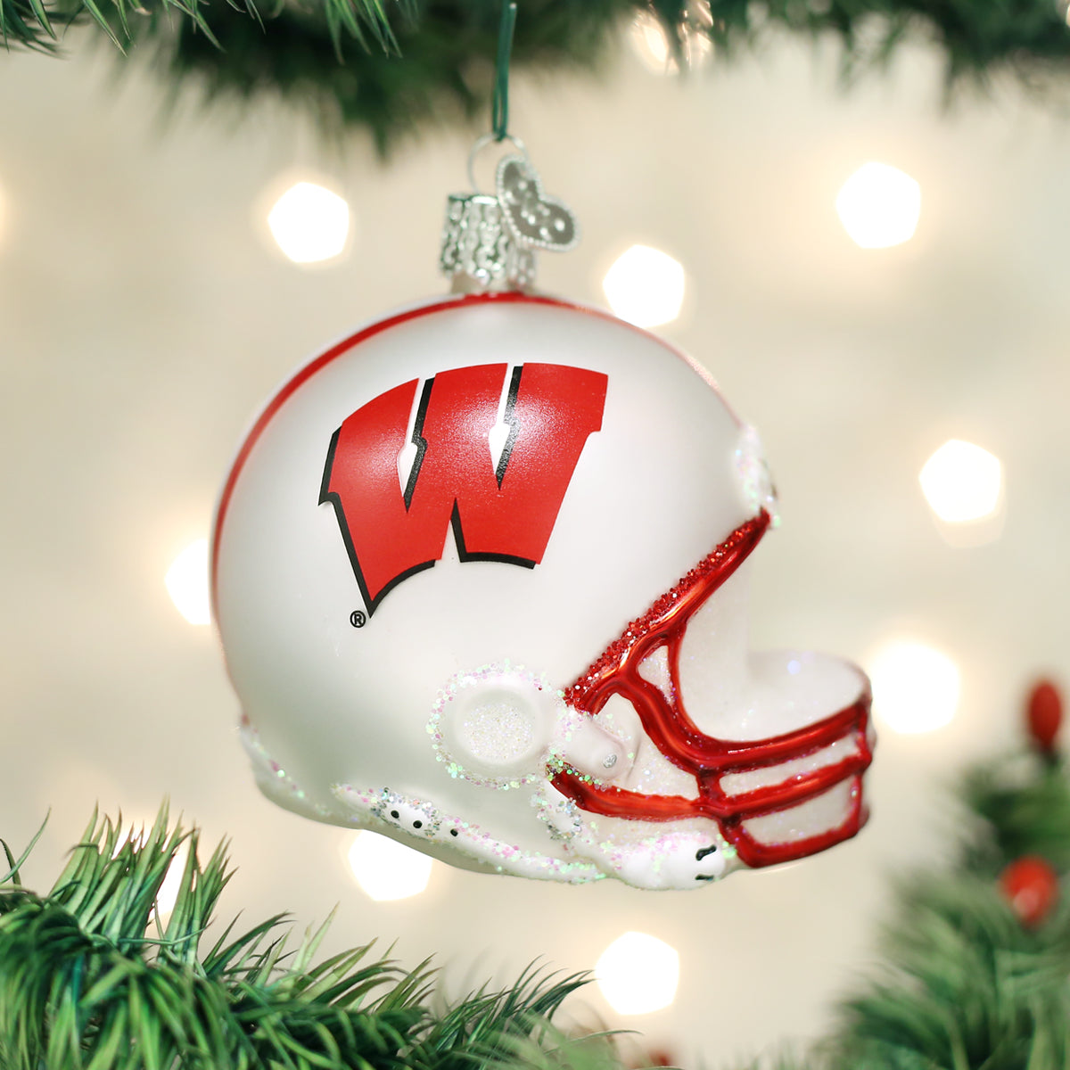 Wisconsin-Helmet-Ornament-Christmas-Ornaments