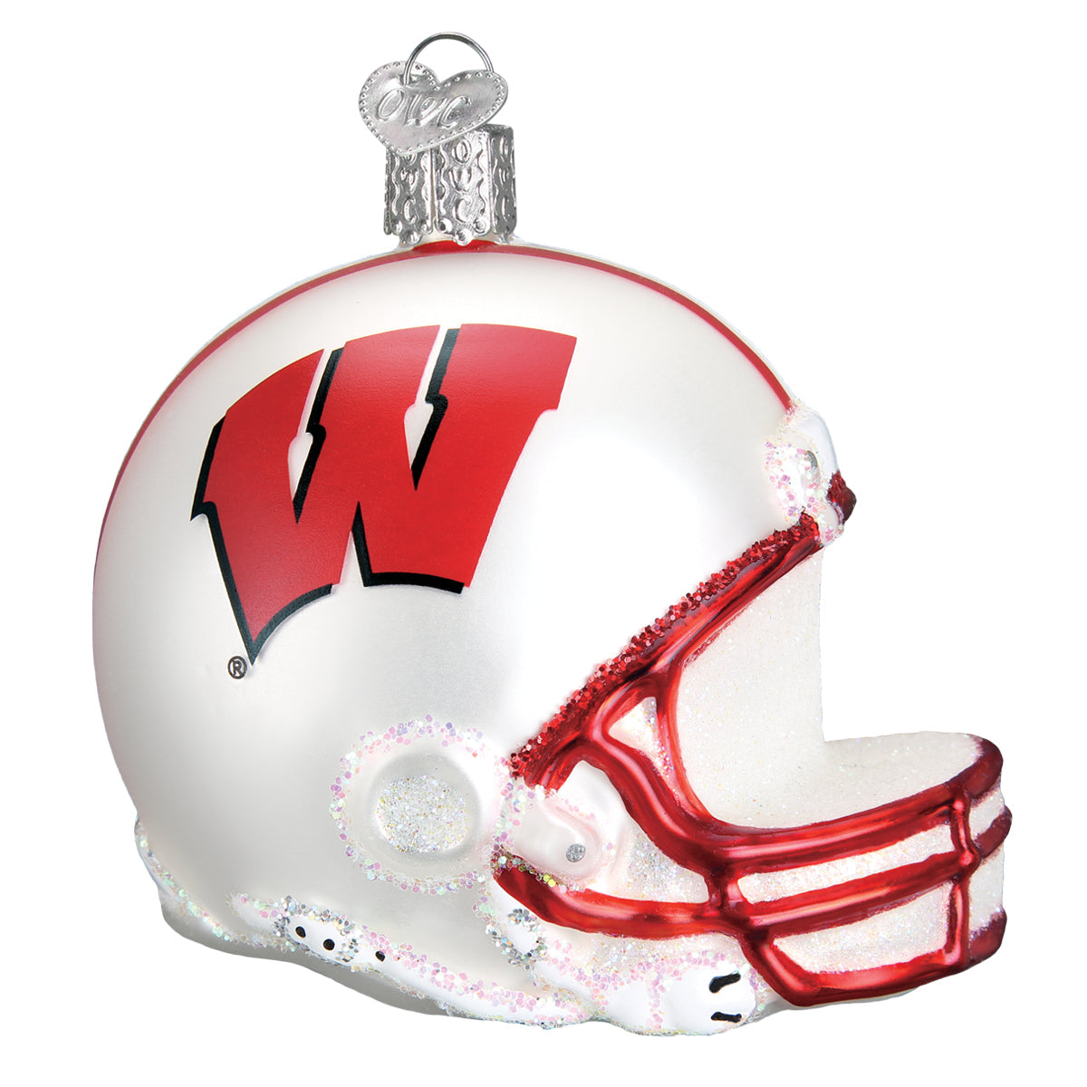 Wisconsin Helmet Christmas Ornament 3x3x2.25 Inches