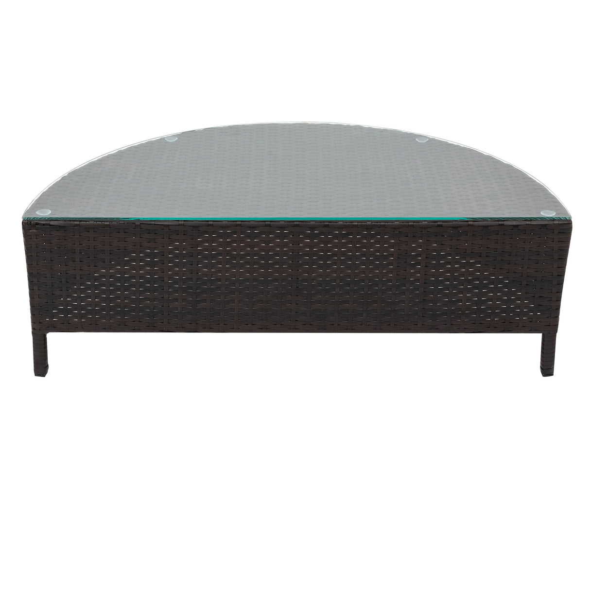 TOPMAX 5-Piece Gray PE Rattan Outdoor Patio Sofa Set