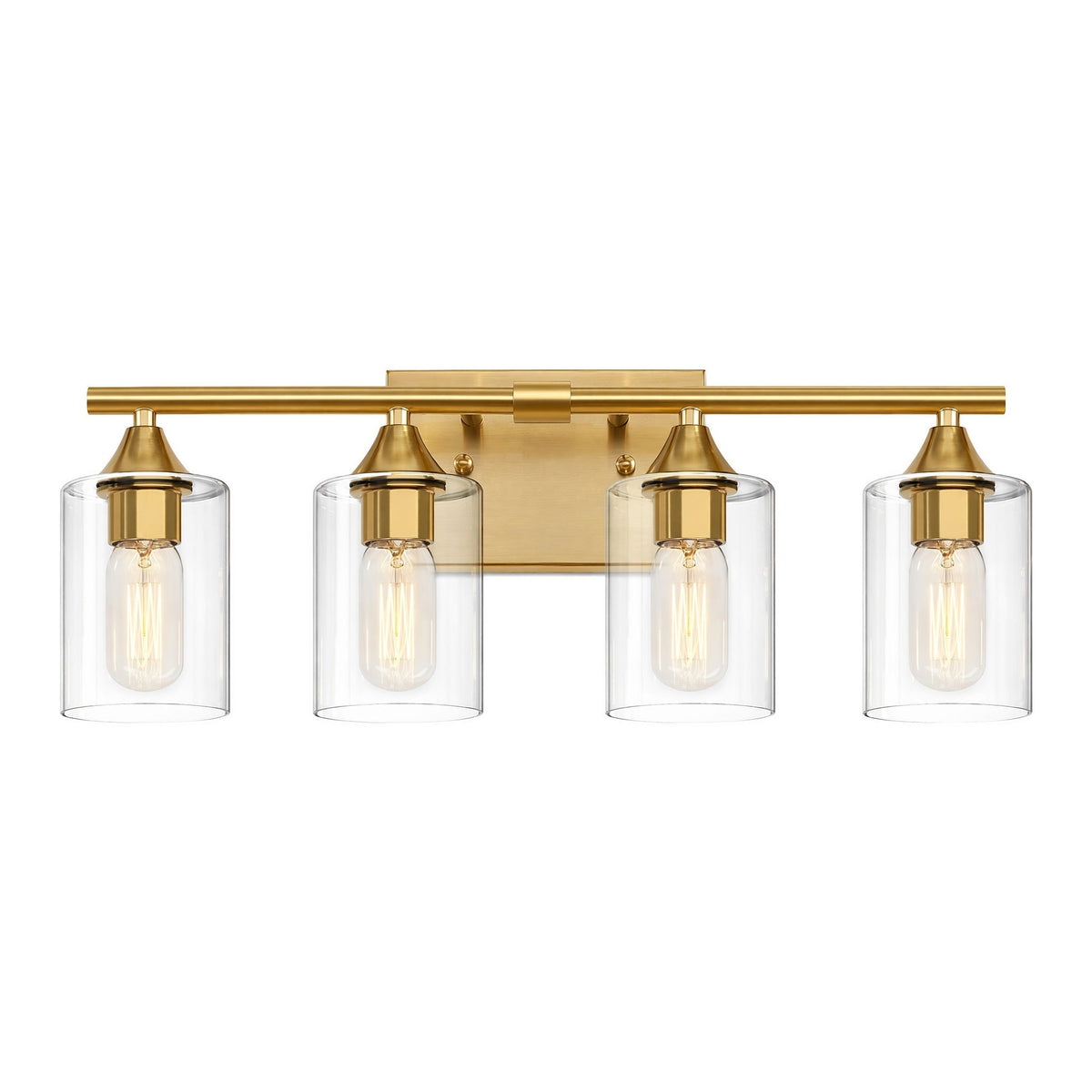 4-Light Brushed Bathroom Vanity Wall Light