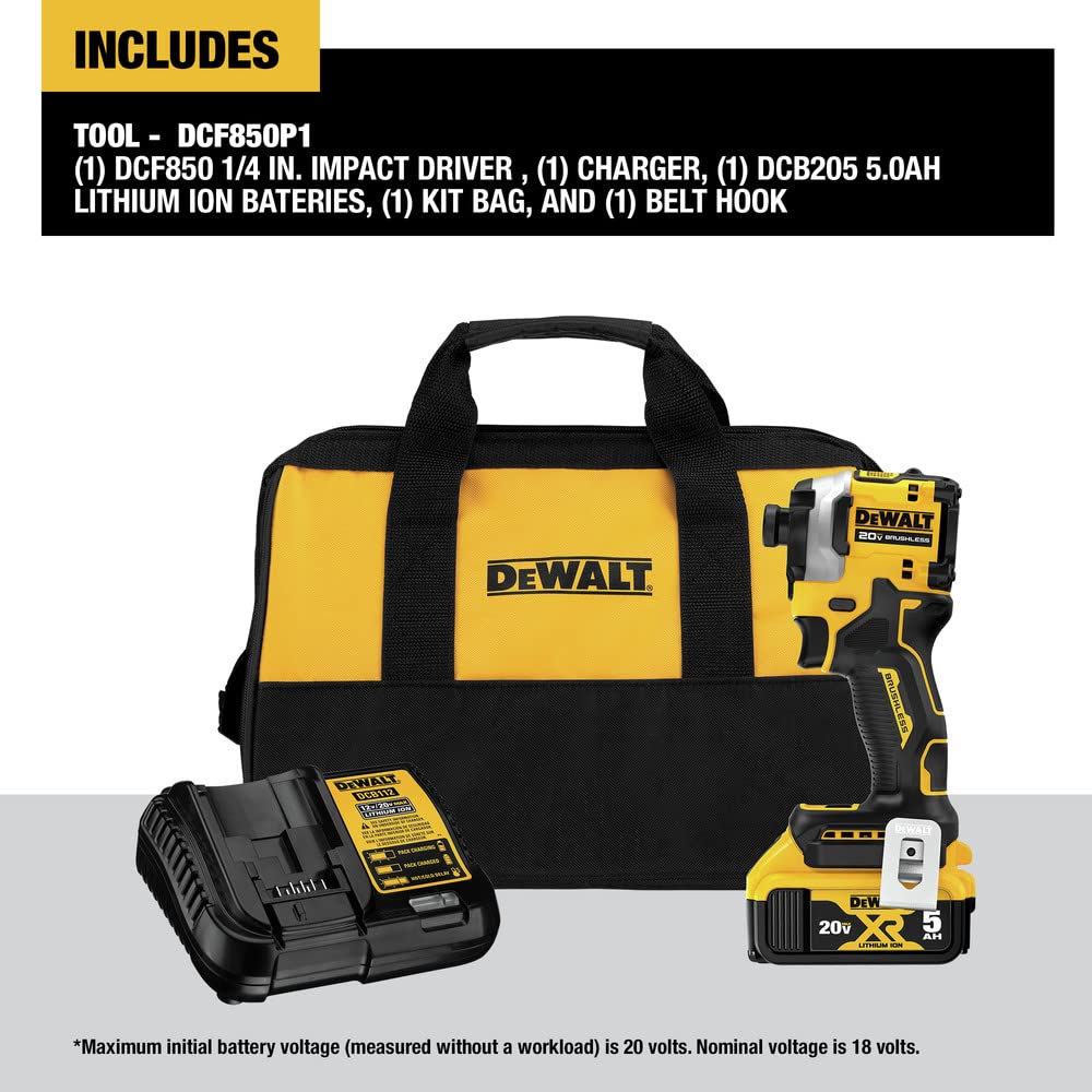 Open Box - DEWALT ATOMIC 20-Volt MAX Lithium-Ion Cordless Impact Driver Kit