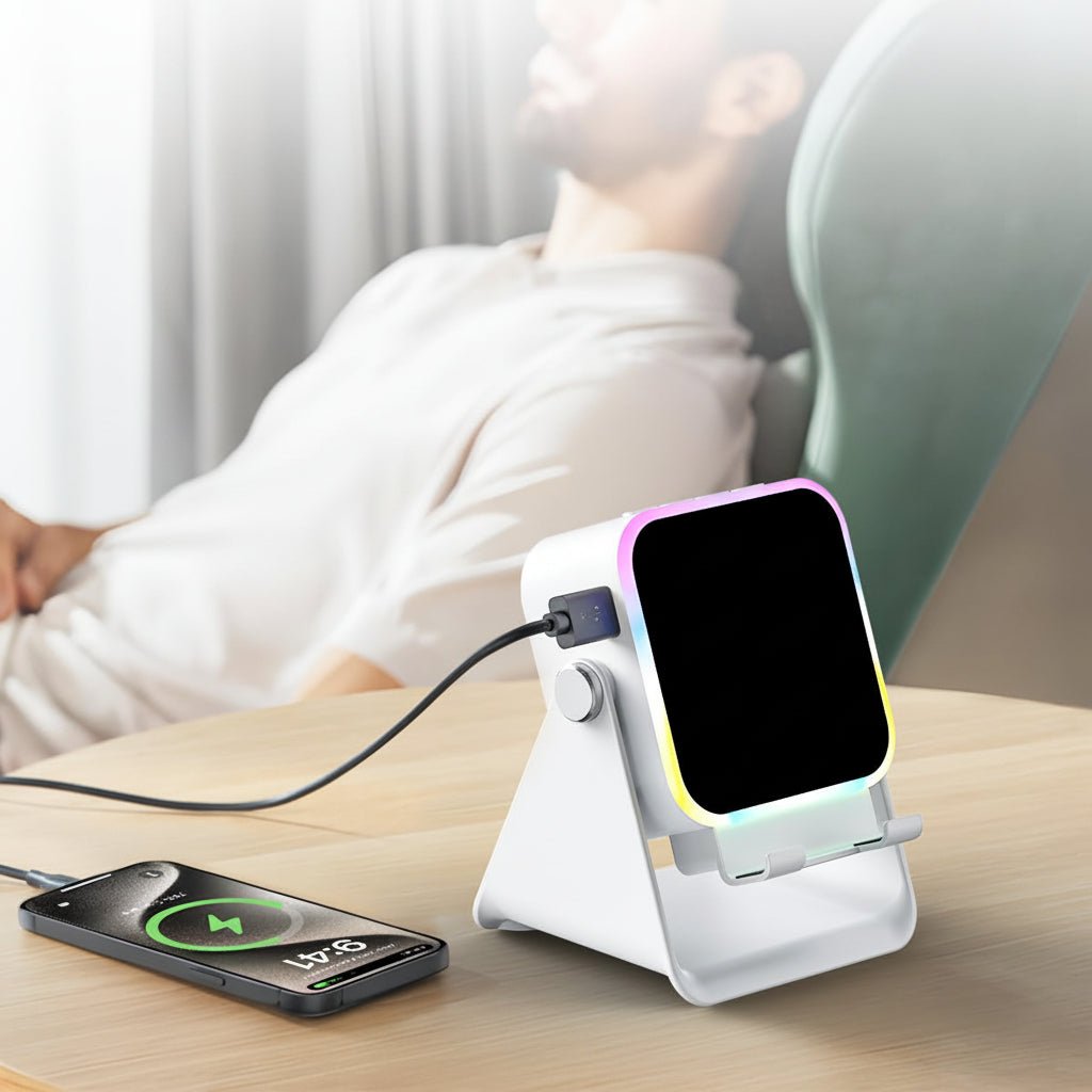 Bluetooth Speaker Phone Stand with Induction Sound Wireless Audio Dock