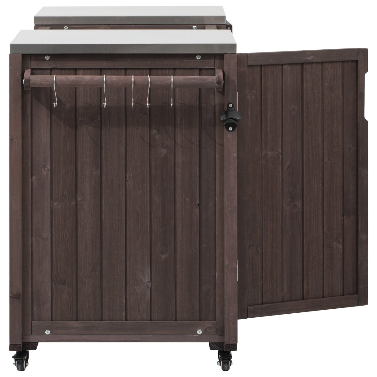 K&K 66.5' Outdoor Kitchen Island for Big Green Egg Grills