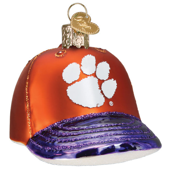 Clemson Baseball Cap Christmas Ornament