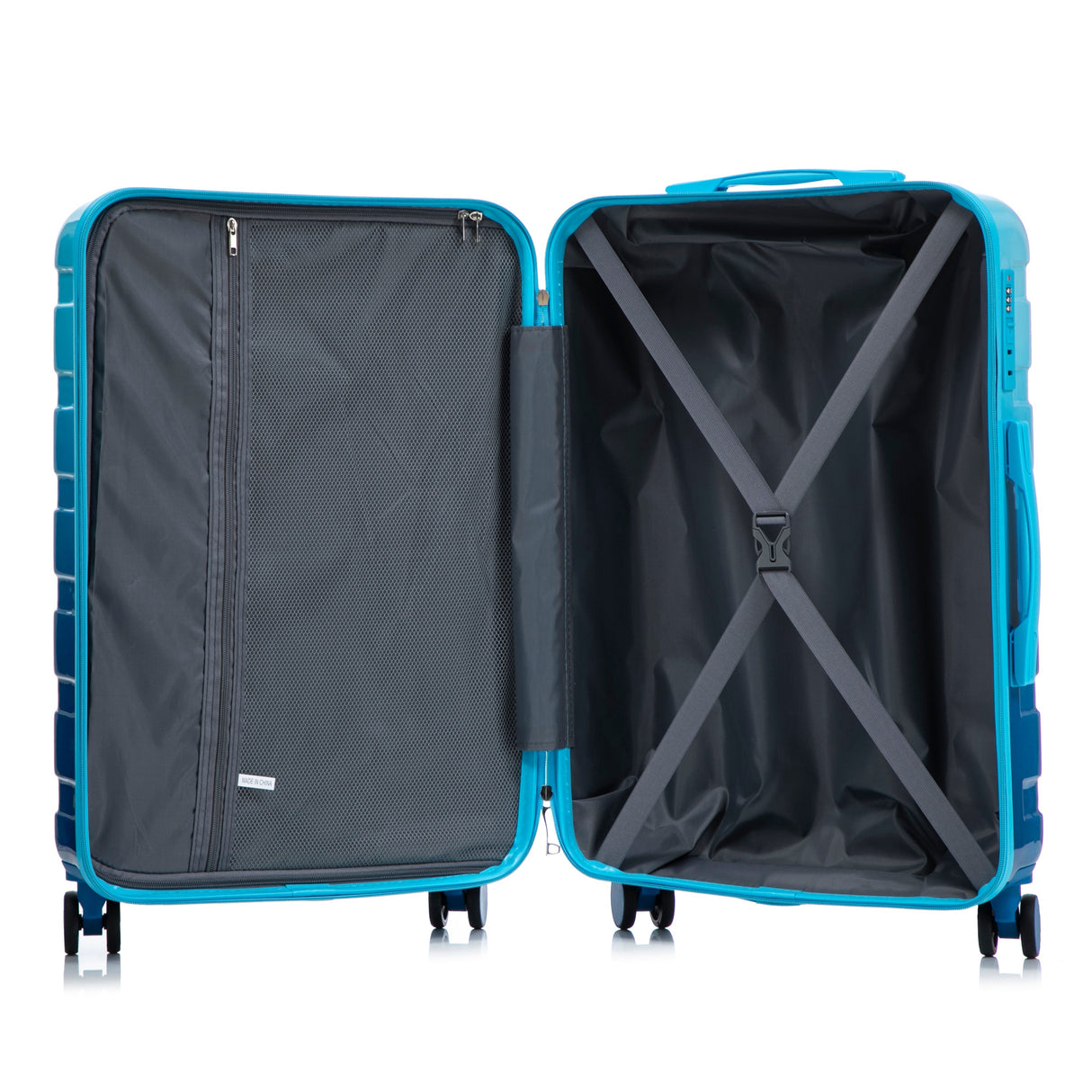 3-Piece PC Spinner Wheel Luggage Set with Gradient Color