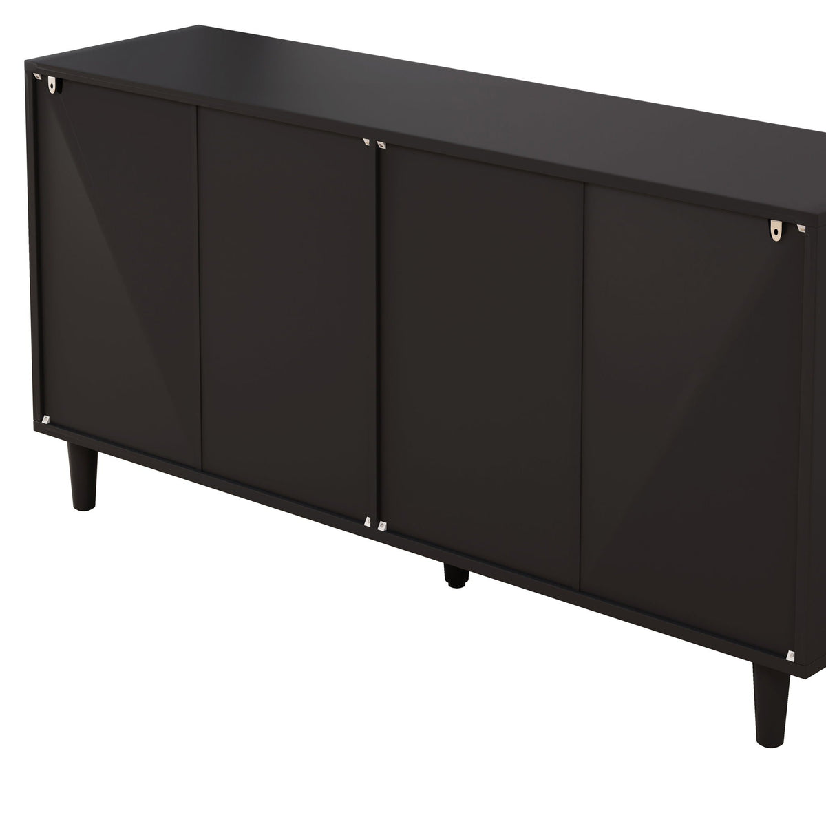 6 Drawer Storage Cabinet with Modern Rattan Drawers - Light Brown, Black, or White