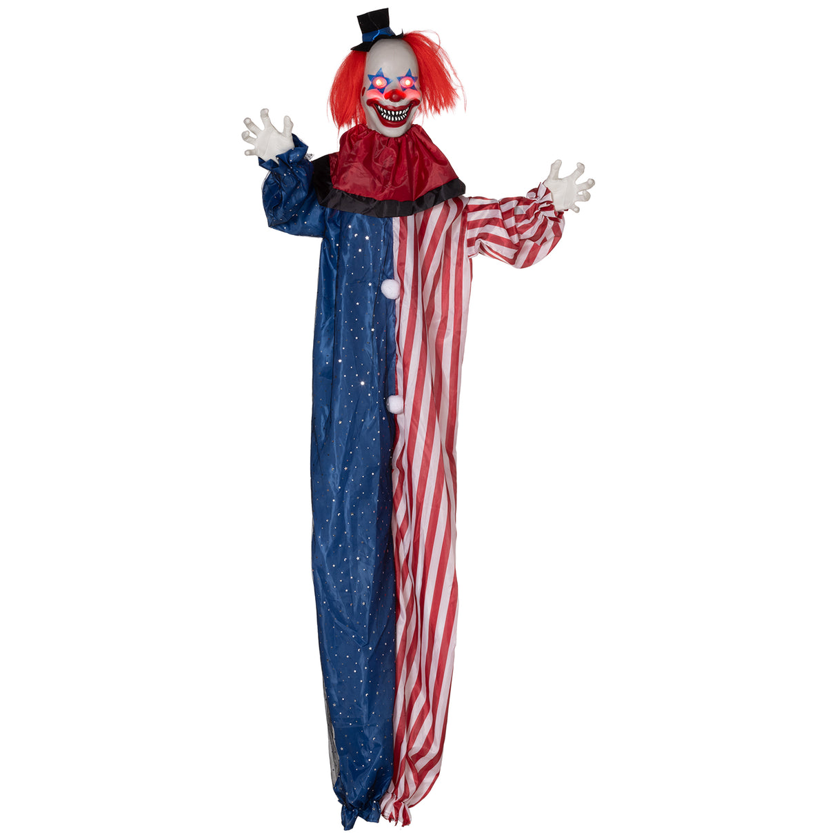 6' Life-Size Animated Clown with Sound, Motion & Glowing Eyes