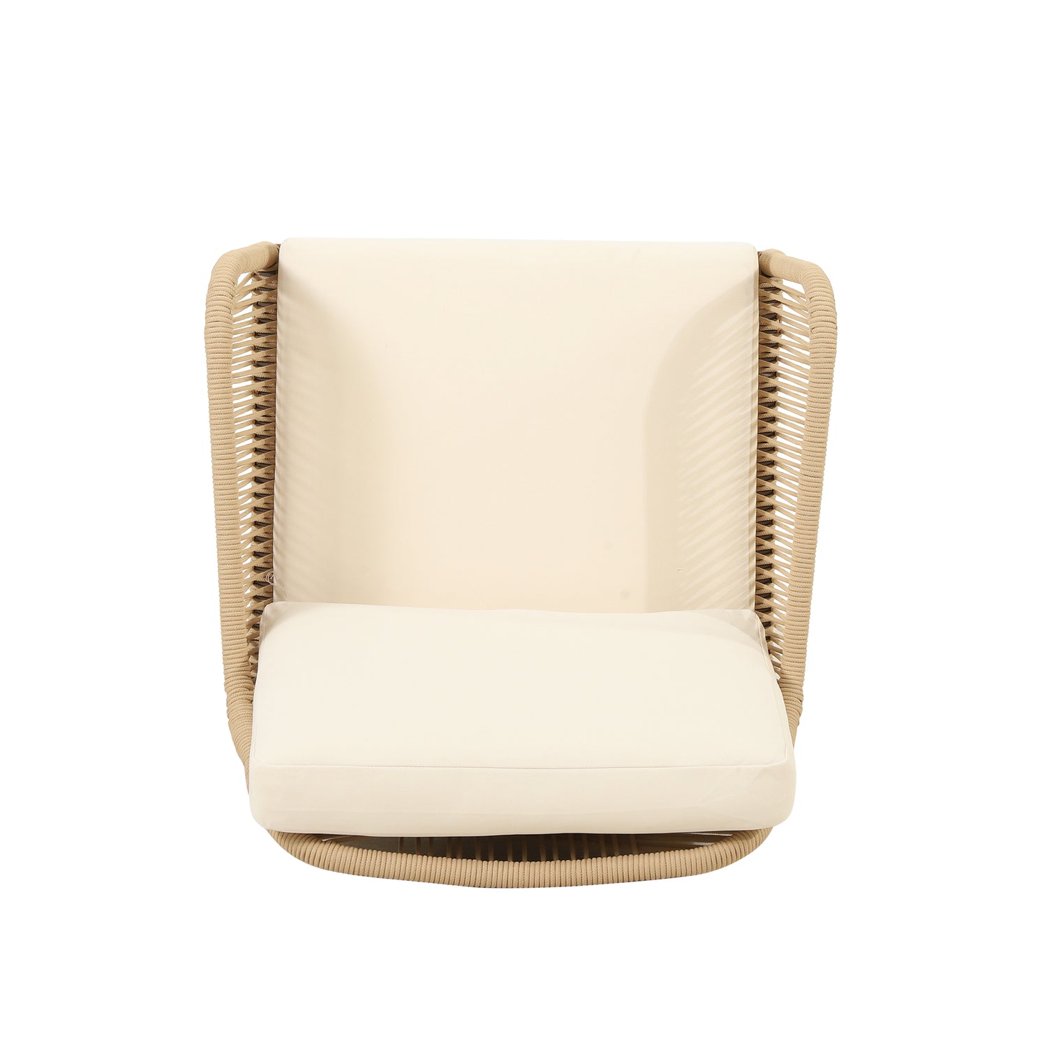 Anisa Acacia Wood & Woven Rope Outdoor Chat Set