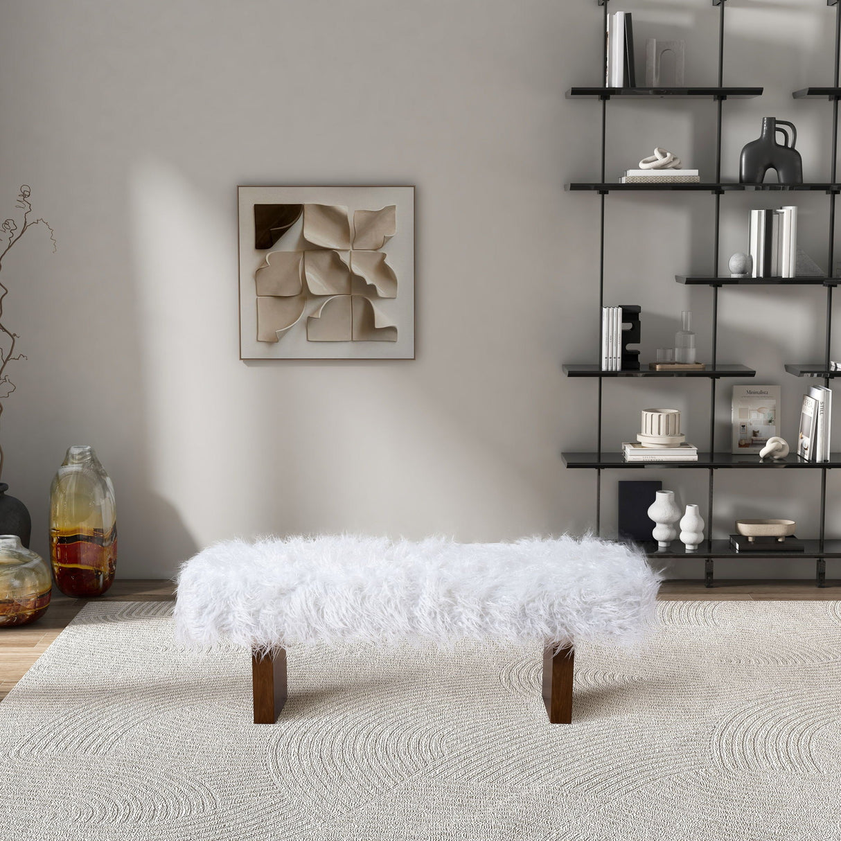 Henley - Fur Bench - White Khaki