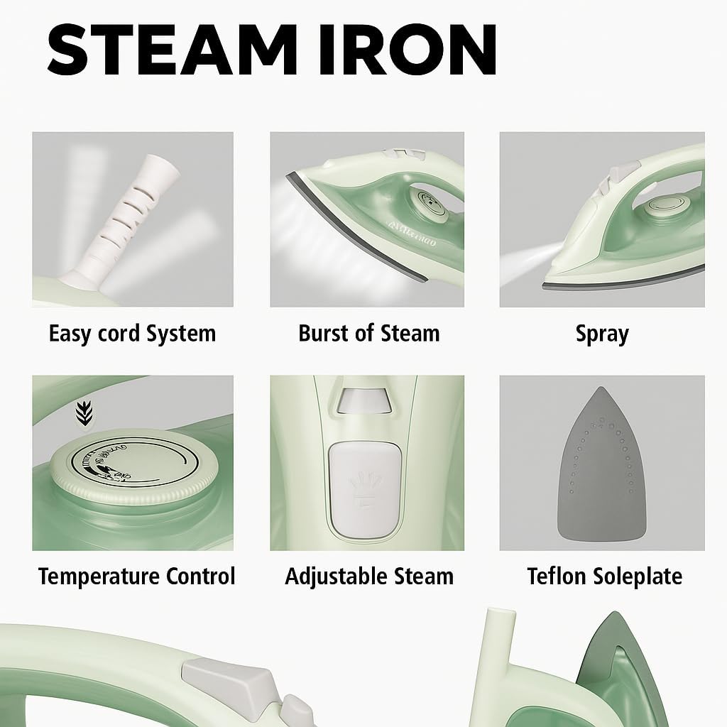 Steam Iron with Ceramic Soleplate