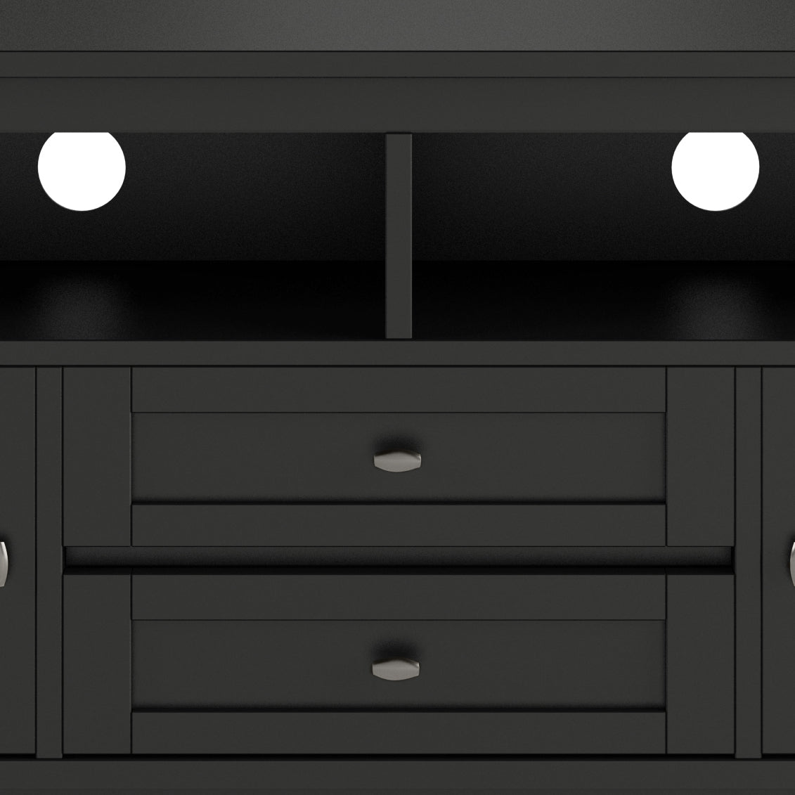 Warm Shaker 72" TV Media Stand - Black