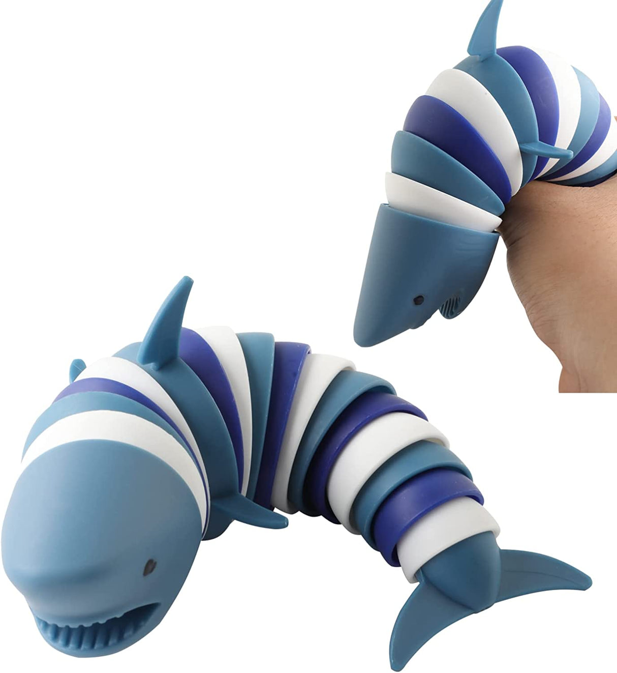 4-Pack Jiggle Wiggle 7-Inch Jumbo Fidget Slug Toy