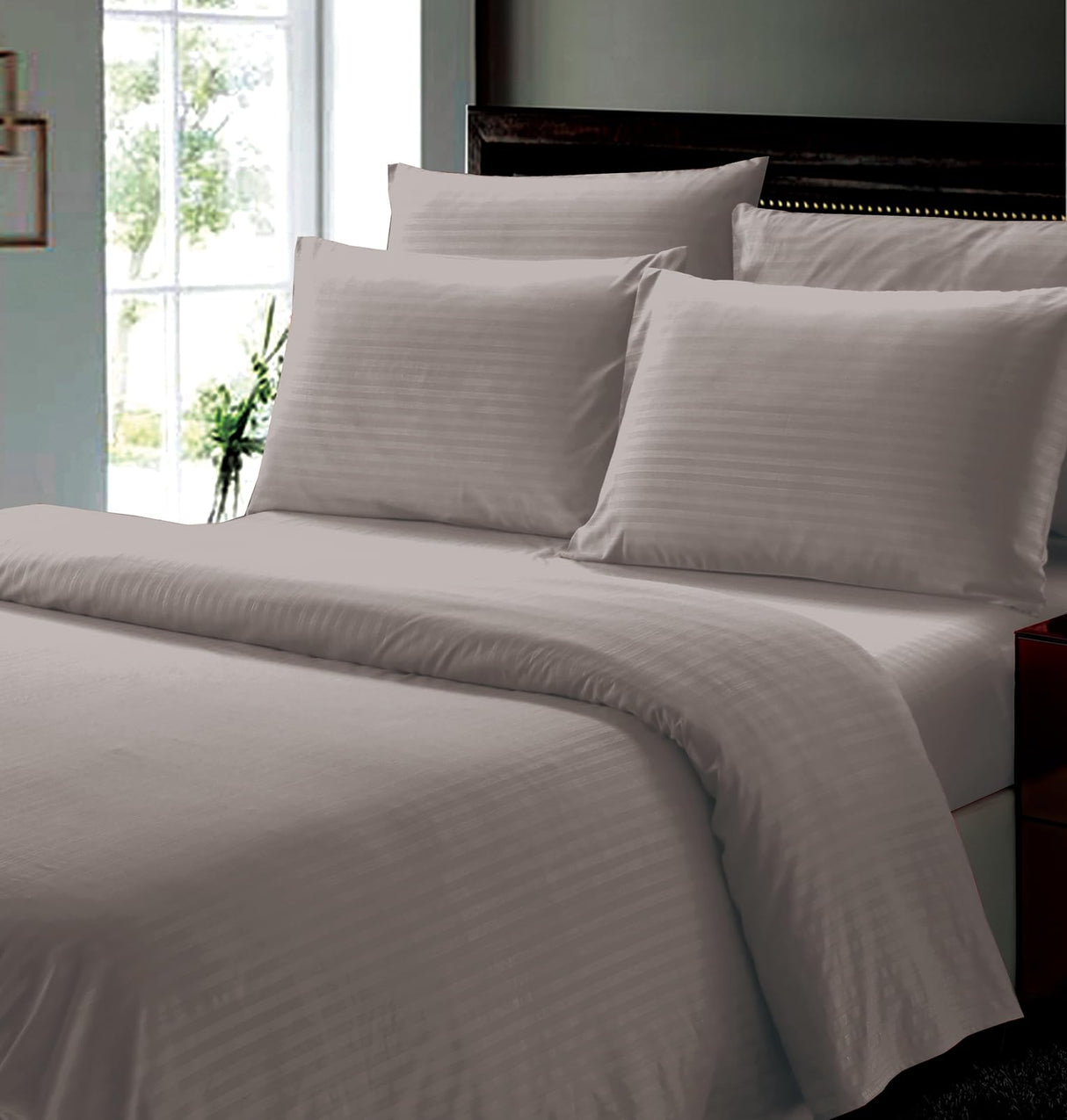 Faith, Hope, Love Home Decor 6 Piece Full Stripe Sheet Set Includes 1 Flat Sheet 1 Fitted Sheet 4 Pillow Cases