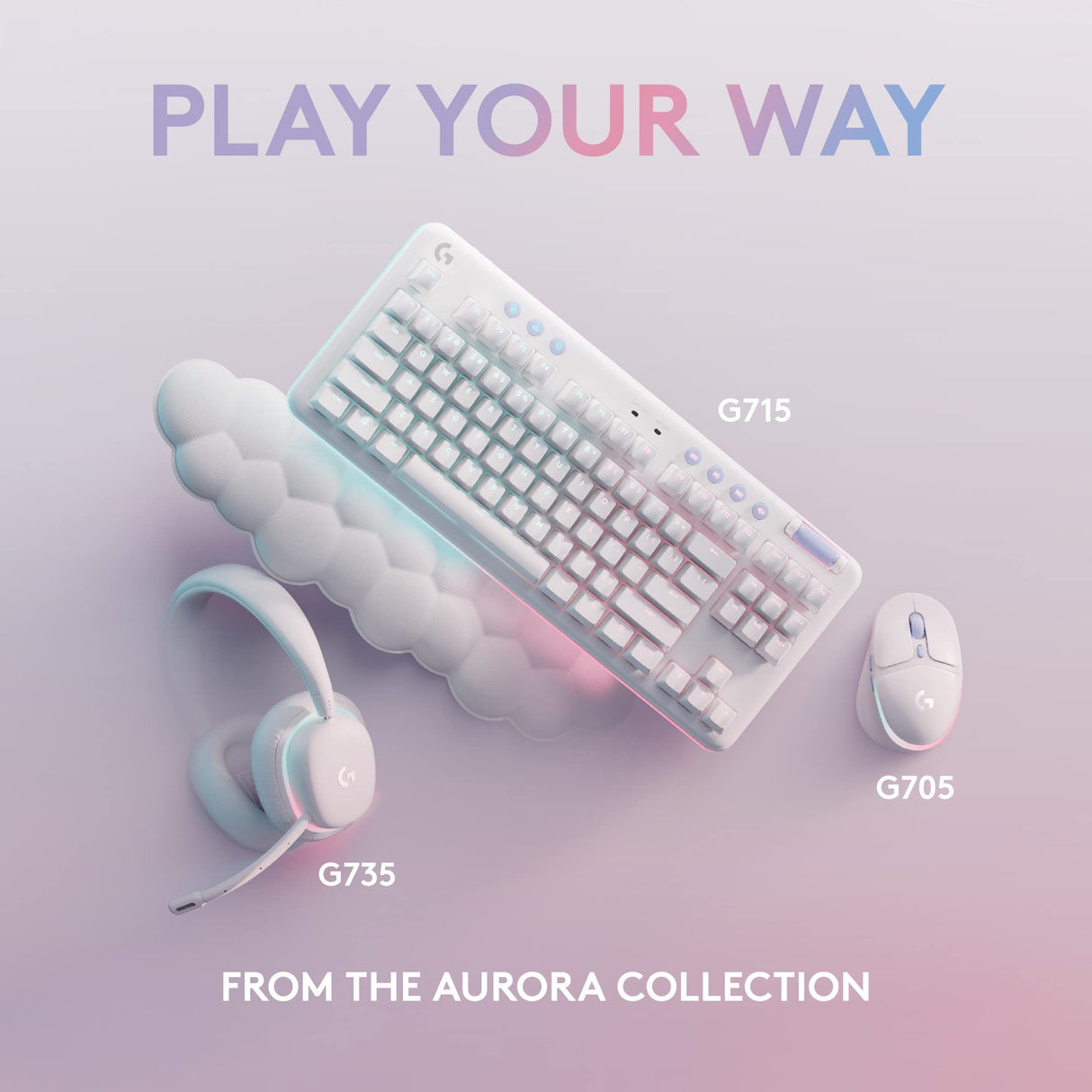 Refurbished - G713 Gaming Keyboard-OFF WHITE-US-USB-TACTILE 920-010413