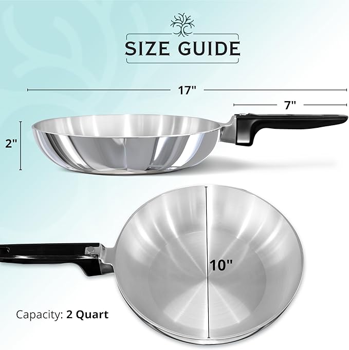 10-Inch Chef Skillet – Lightweight Cast Aluminum Frying Pan