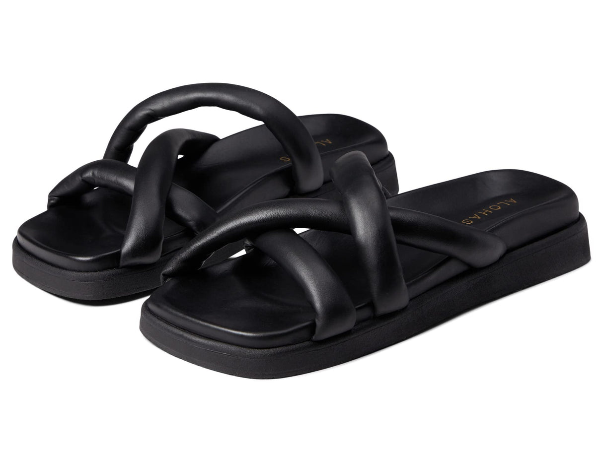 ALOHAS Slip-On Cross Black EU 39 (US Women's 8.5) M