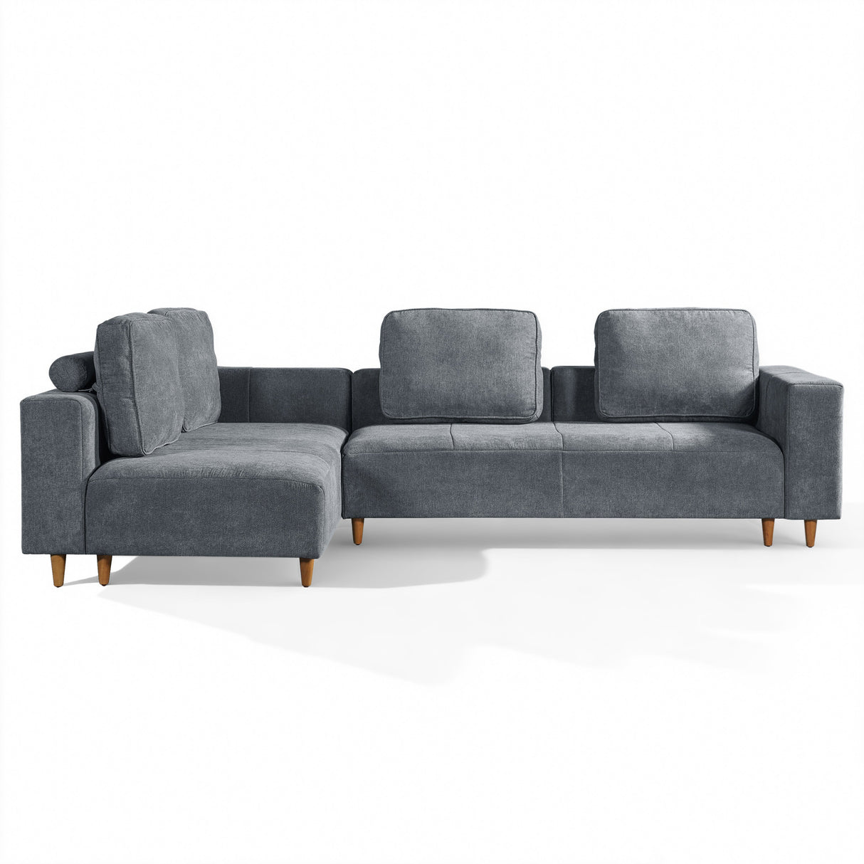 2-Piece 109" L-Shape Convertible Sectional Sofa