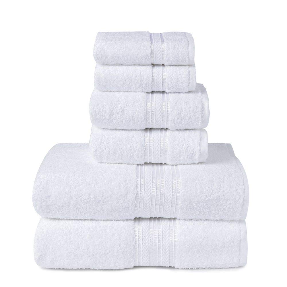 Faith, Hope, Love Home Decor Bathessentials 100% Cotton Extra Heavy 6 Piece Bath Towel Set