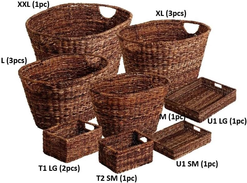Set of 13 Pc Bacbac Basket Set