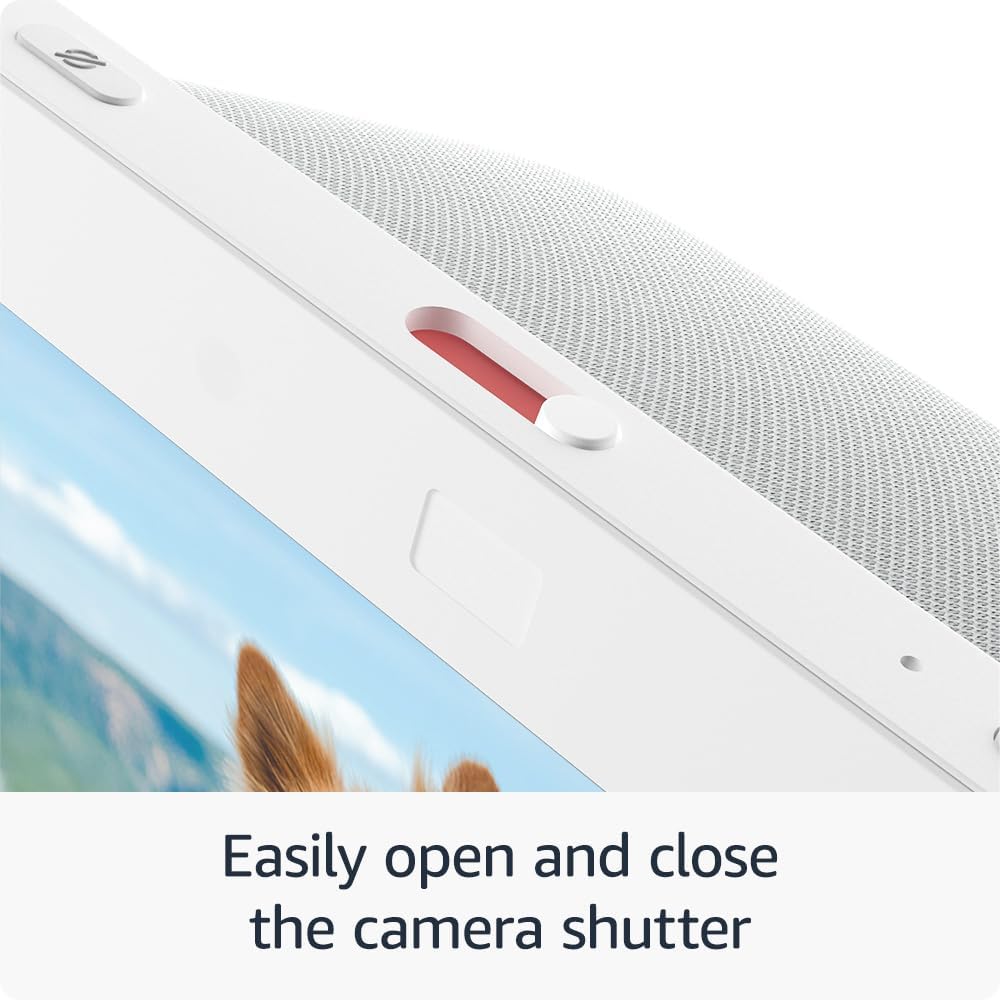 Amazon Echo Show 8, an Alexa device (newest model), With Spatial Audio, Smart Home Hub, Glacier White