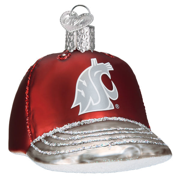 Washington State Baseball Cap Christmas Ornament