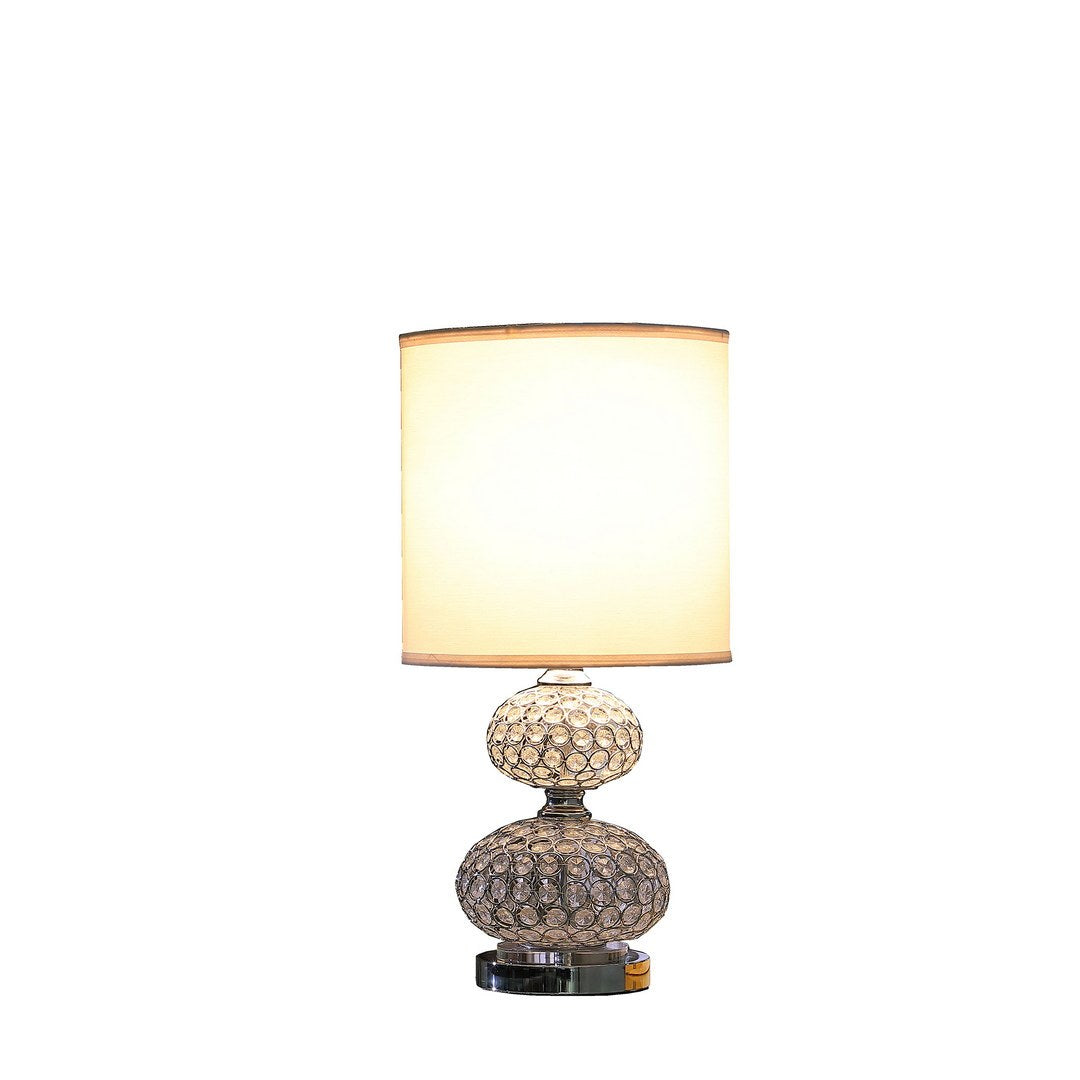 24" Chrome Filigree Cage Table Lamp