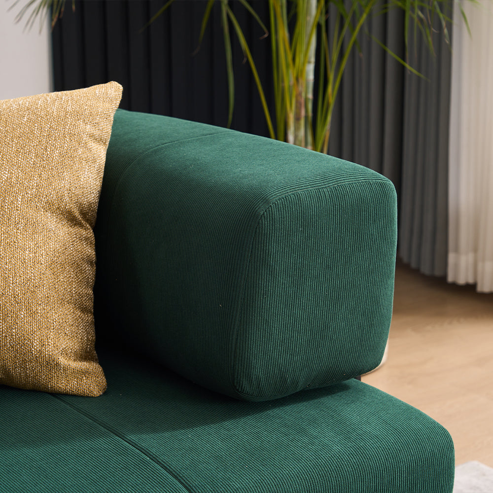 Folding Sofa Bed 78.5" Convertible Couch with 2 Pillows