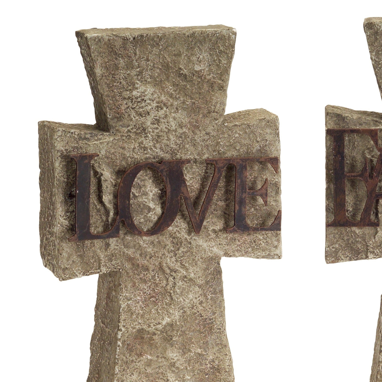 Stone Tabletop Sentiment Cross (Set of 3)